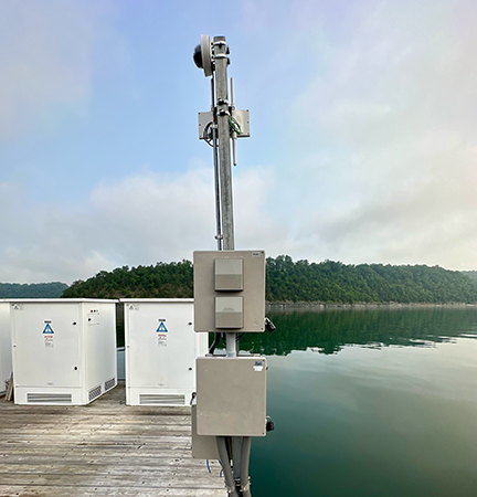 Signal Smarts marina network hardware installed at dock